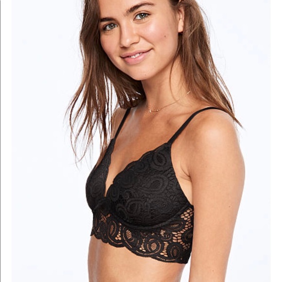 CROCHET WIRE-FREE PUSH-UP BRALETTE - Picture 1 of 5